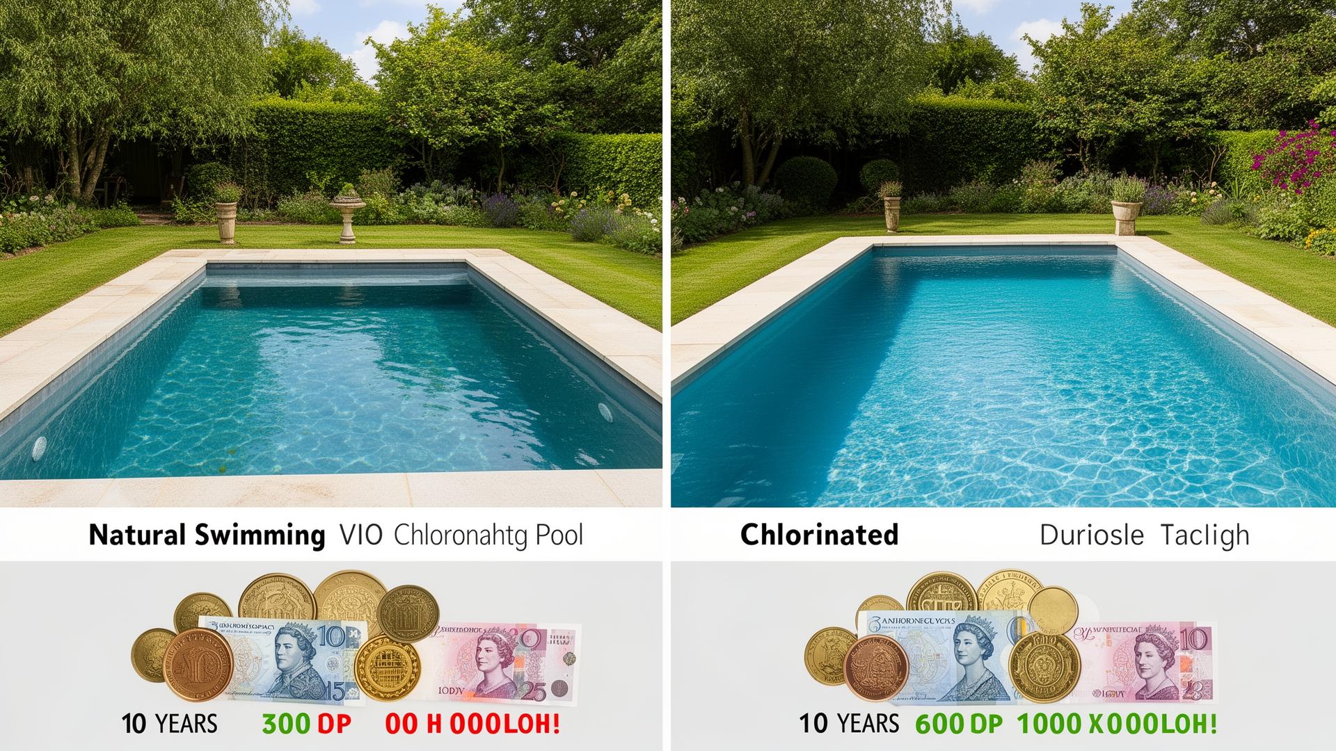 Natural Pool vs Chlorine Pool: True 10-Year Cost Comparison UK